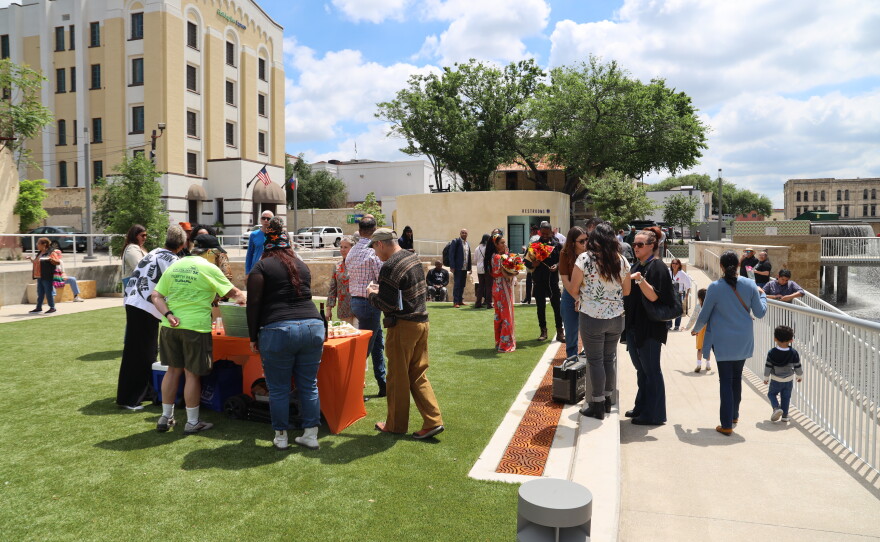 Community reception following the unveiling.